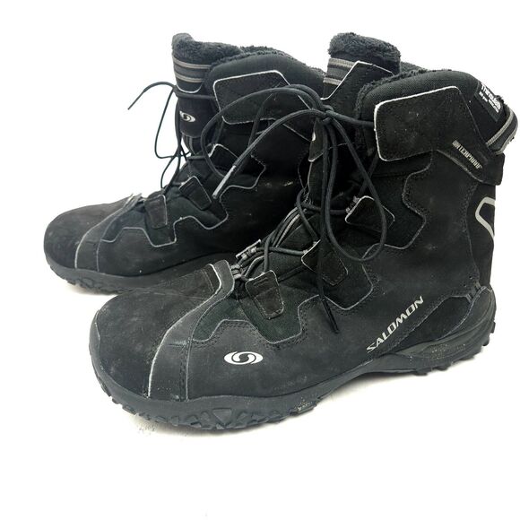 Salomon Snowtrip Black Thinsulate 200 Gram Waterproof Boots Mens Size 14 main image 5